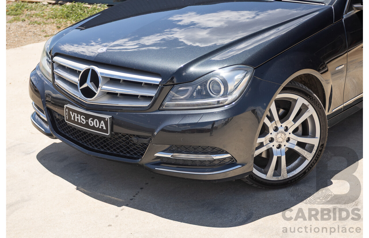 11/2011 Mercedes-Benz C220 CDI Avantguard W204 MY10 4D Sedan Magnetite Black 2.1L