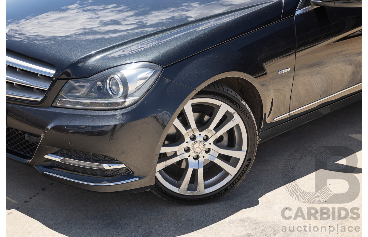 11/2011 Mercedes-Benz C220 CDI Avantguard W204 MY10 4D Sedan Magnetite Black 2.1L