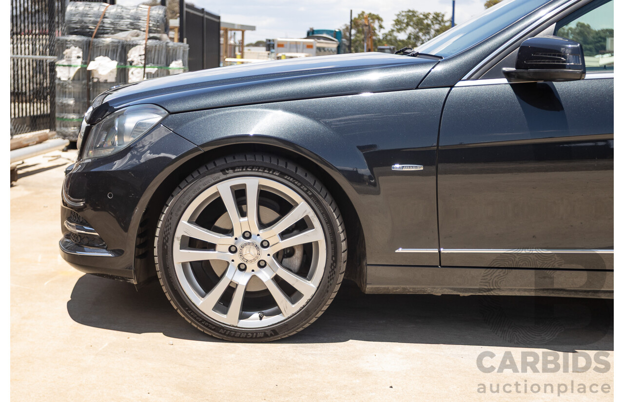 11/2011 Mercedes-Benz C220 CDI Avantguard W204 MY10 4D Sedan Magnetite Black 2.1L