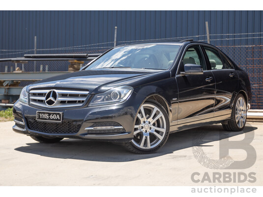 11/2011 Mercedes-Benz C220 CDI Avantguard W204 MY10 4D Sedan Magnetite Black 2.1L