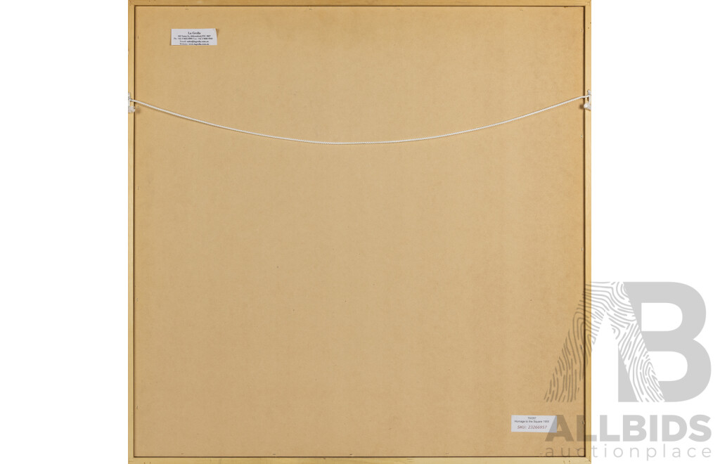 (After) Josef Albers (19/20th Centuries, German-Born American, 1888-1976), Homage to the Square (1955), Wonderful Original Colour Reproduction Print, 72 x 72 cm (frame)