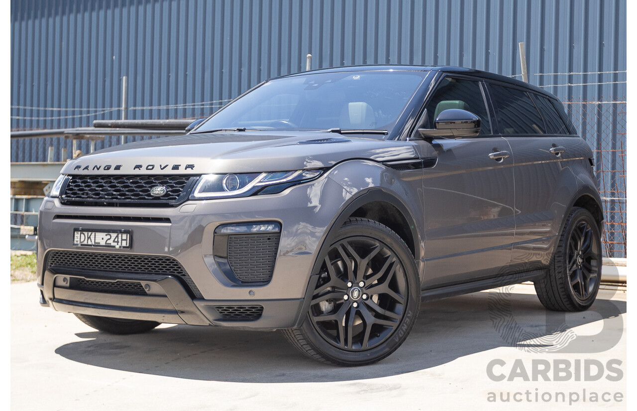 08/2016 Range Rover Evoque Td4 180 HSE Dynamic (AWD) LV MY17 5D Wagon Waitomo Grey Turbo Diesel 2.0L