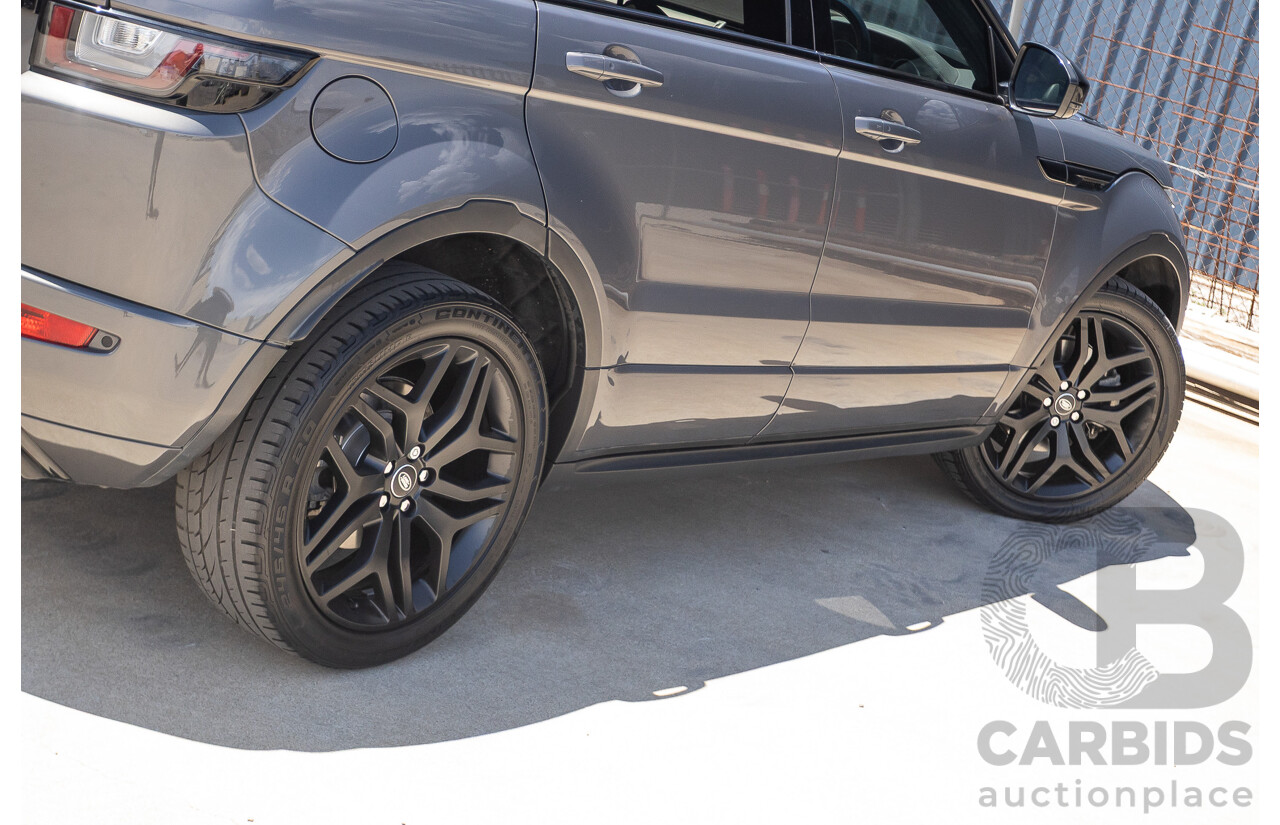08/2016 Range Rover Evoque Td4 180 HSE Dynamic (AWD) LV MY17 5D Wagon Waitomo Grey Turbo Diesel 2.0L