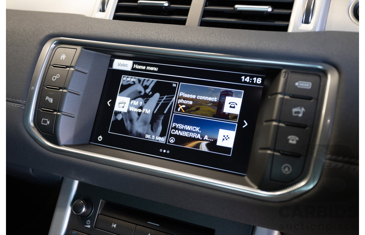 08/2016 Range Rover Evoque Td4 180 HSE Dynamic (AWD) LV MY17 5D Wagon Waitomo Grey Turbo Diesel 2.0L