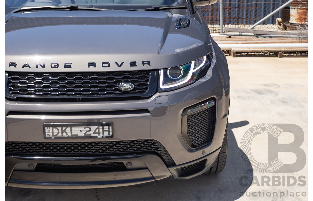 08/2016 Range Rover Evoque Td4 180 HSE Dynamic (AWD) LV MY17 5D Wagon Waitomo Grey Turbo Diesel 2.0L