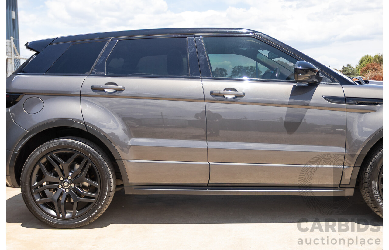 08/2016 Range Rover Evoque Td4 180 HSE Dynamic (AWD) LV MY17 5D Wagon Waitomo Grey Turbo Diesel 2.0L