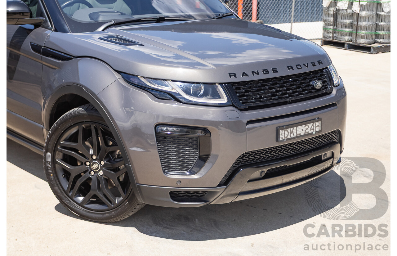 08/2016 Range Rover Evoque Td4 180 HSE Dynamic (AWD) LV MY17 5D Wagon Waitomo Grey Turbo Diesel 2.0L