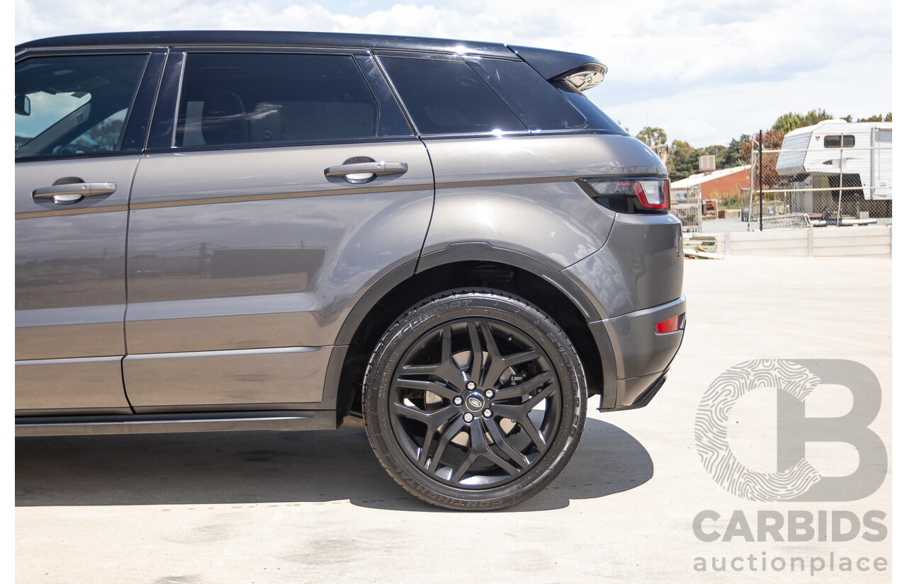 08/2016 Range Rover Evoque Td4 180 HSE Dynamic (AWD) LV MY17 5D Wagon Waitomo Grey Turbo Diesel 2.0L