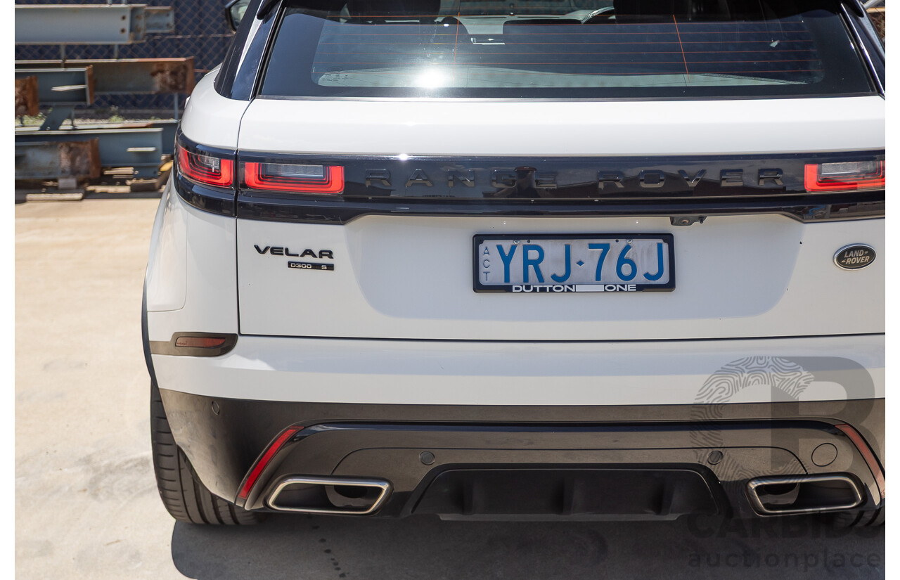 12/2018 Range Rover Velar D300 R-Dynamic S (AWD)  MY18 4D Wagon White 3.0L