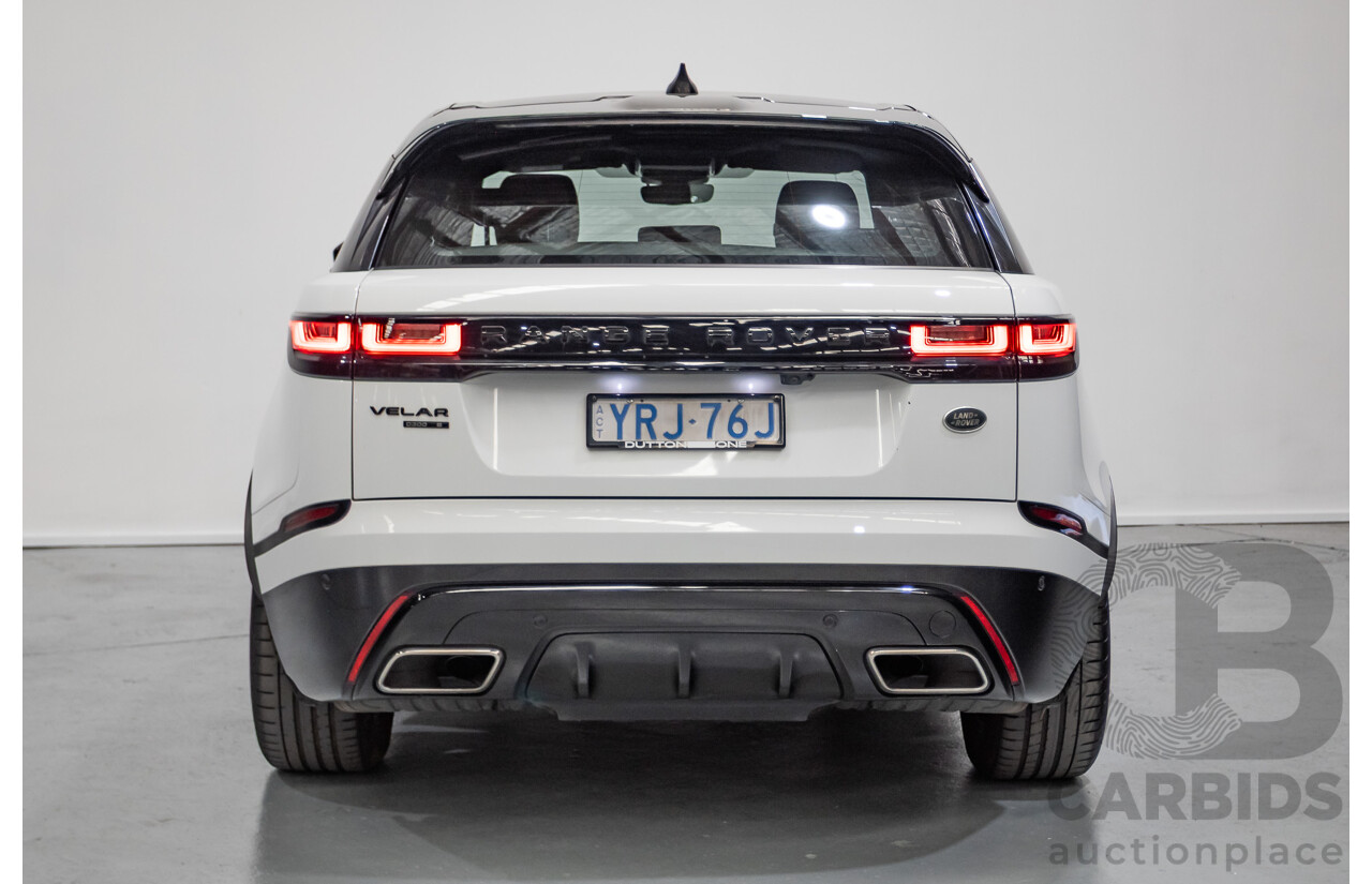 12/2018 Range Rover Velar D300 R-Dynamic S (AWD) MY18 4D Wagon Fuji White Turbo Diesel 3.0L