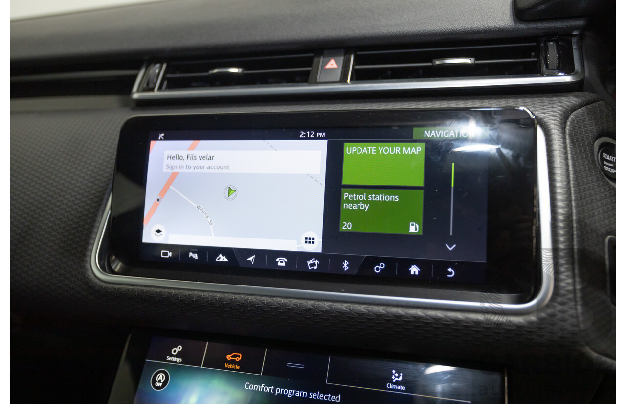 12/2018 Range Rover Velar D300 R-Dynamic S (AWD)  MY18 4D Wagon Fuji White Turbo Diesel 3.0L