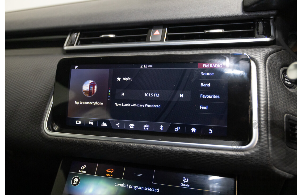 12/2018 Range Rover Velar D300 R-Dynamic S (AWD)  MY18 4D Wagon Fuji White Turbo Diesel 3.0L