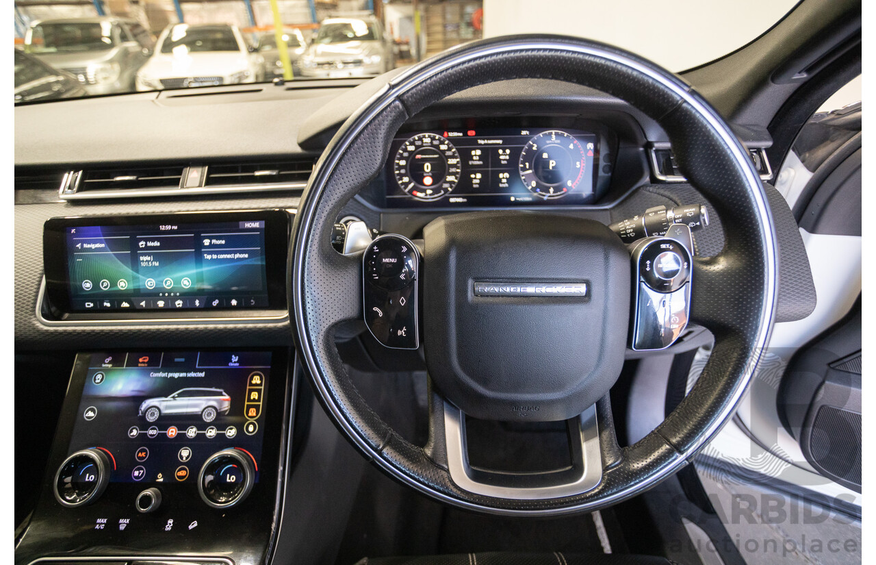 12/2018 Range Rover Velar D300 R-Dynamic S (AWD)  MY18 4D Wagon Fuji White Turbo Diesel 3.0L