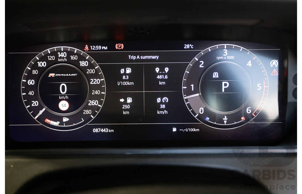 12/2018 Range Rover Velar D300 R-Dynamic S (AWD)  MY18 4D Wagon Fuji White Turbo Diesel 3.0L