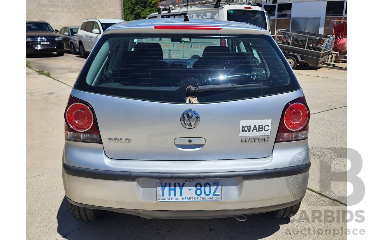 1/2007 Volkswagen Polo Match 9N MY07 UPGRADE 5d Hatchback Silver 1.6L