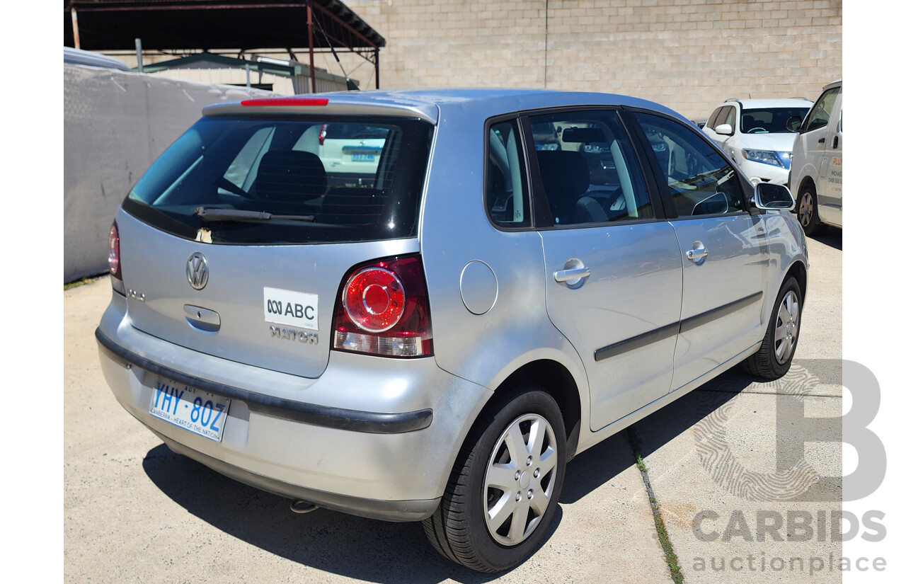 1/2007 Volkswagen Polo Match 9N MY07 UPGRADE 5d Hatchback Silver 1.6L