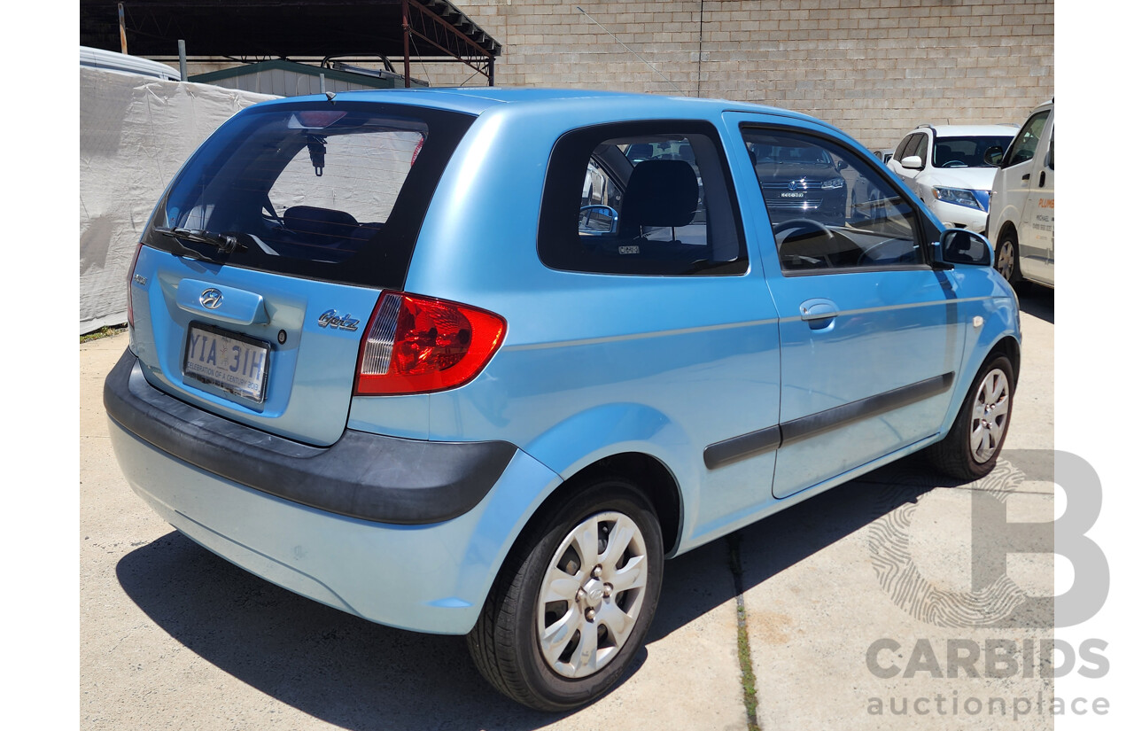 8/2009 Hyundai Getz S TB MY09 3d Hatchback Blue 1.4L