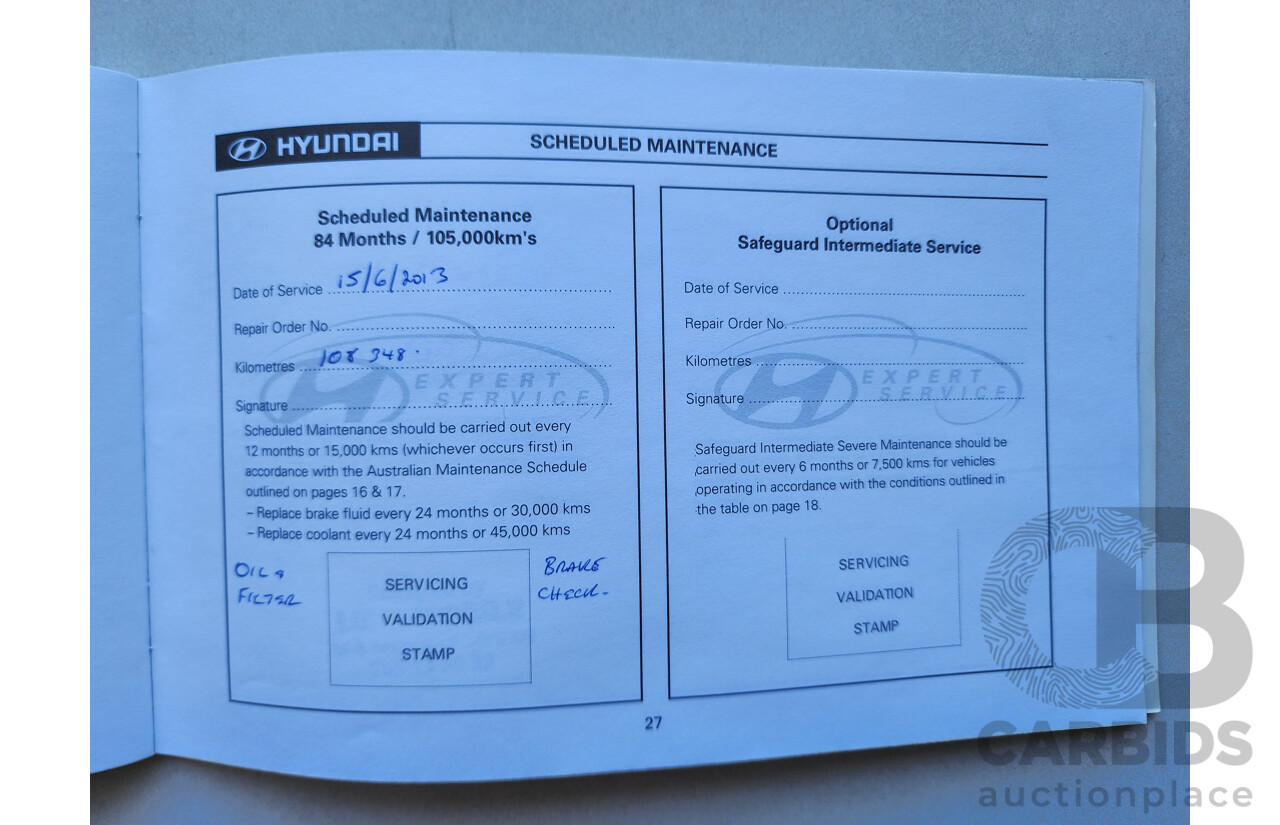 8/2009 Hyundai Getz S TB MY09 3d Hatchback Blue 1.4L