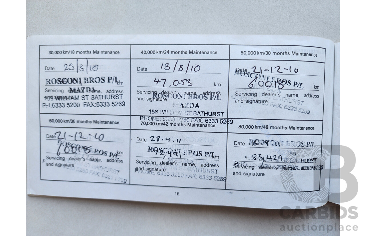 11/2008 Mazda Cx-9 Luxury  4d Wagon Black 3.7L