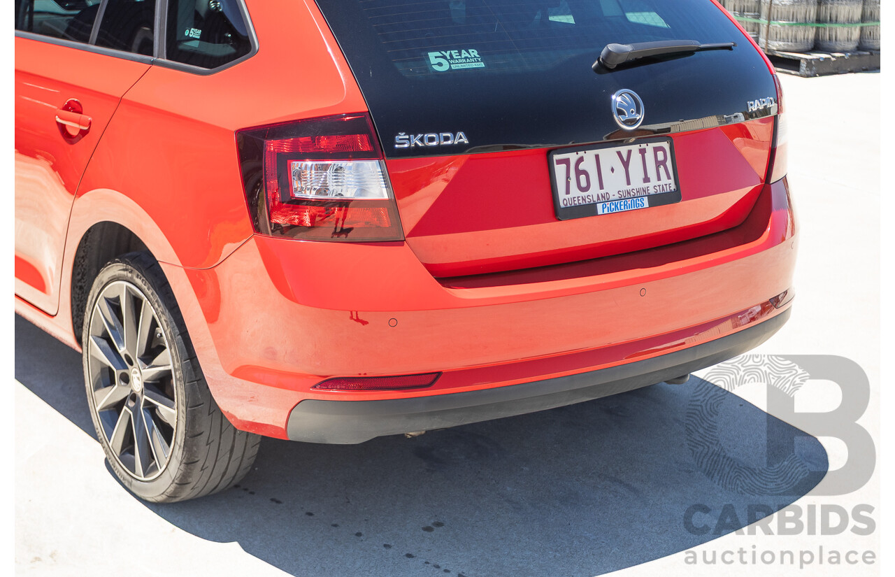03/2018 Skoda Rapid  92 TSI NH MY18 4D Wagon Corrida Red Turbo 1.4L