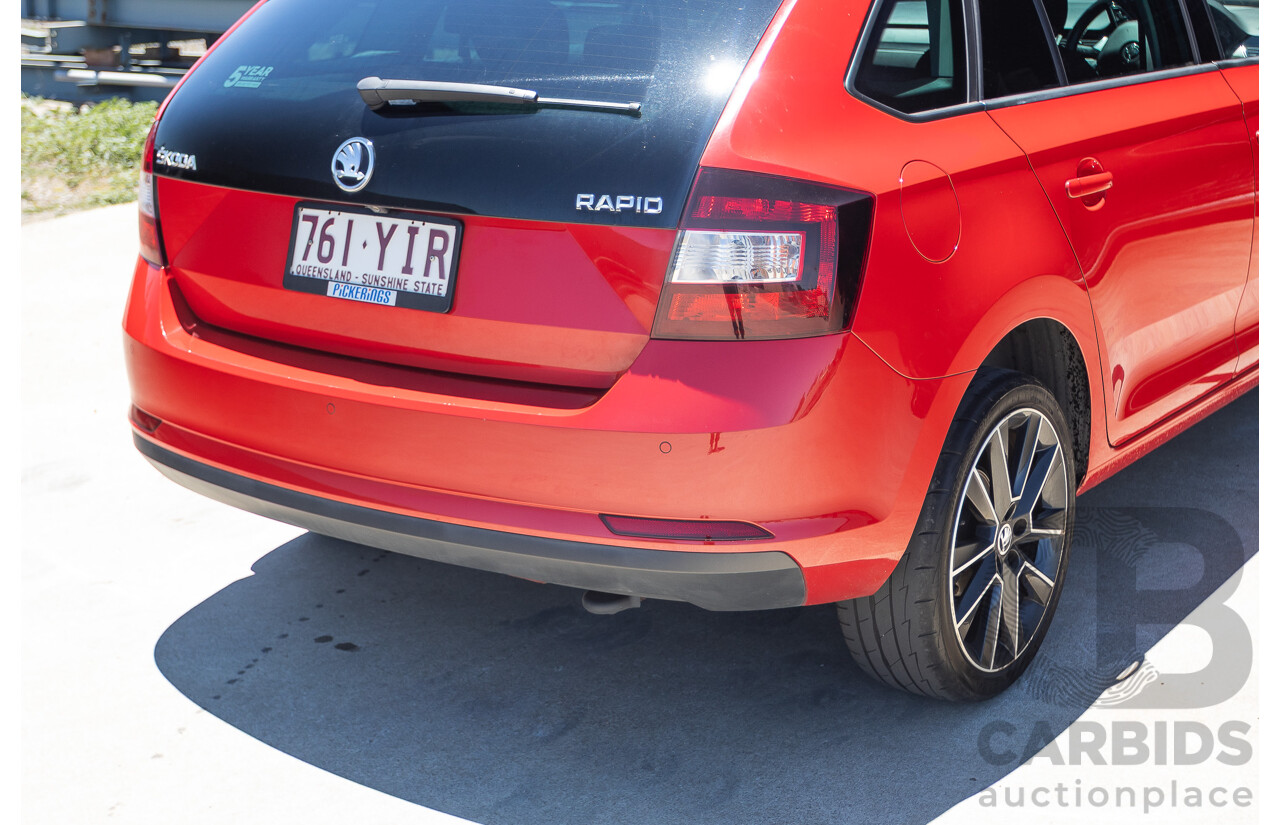 03/2018 Skoda Rapid  92 TSI NH MY18 4D Wagon Corrida Red Turbo 1.4L