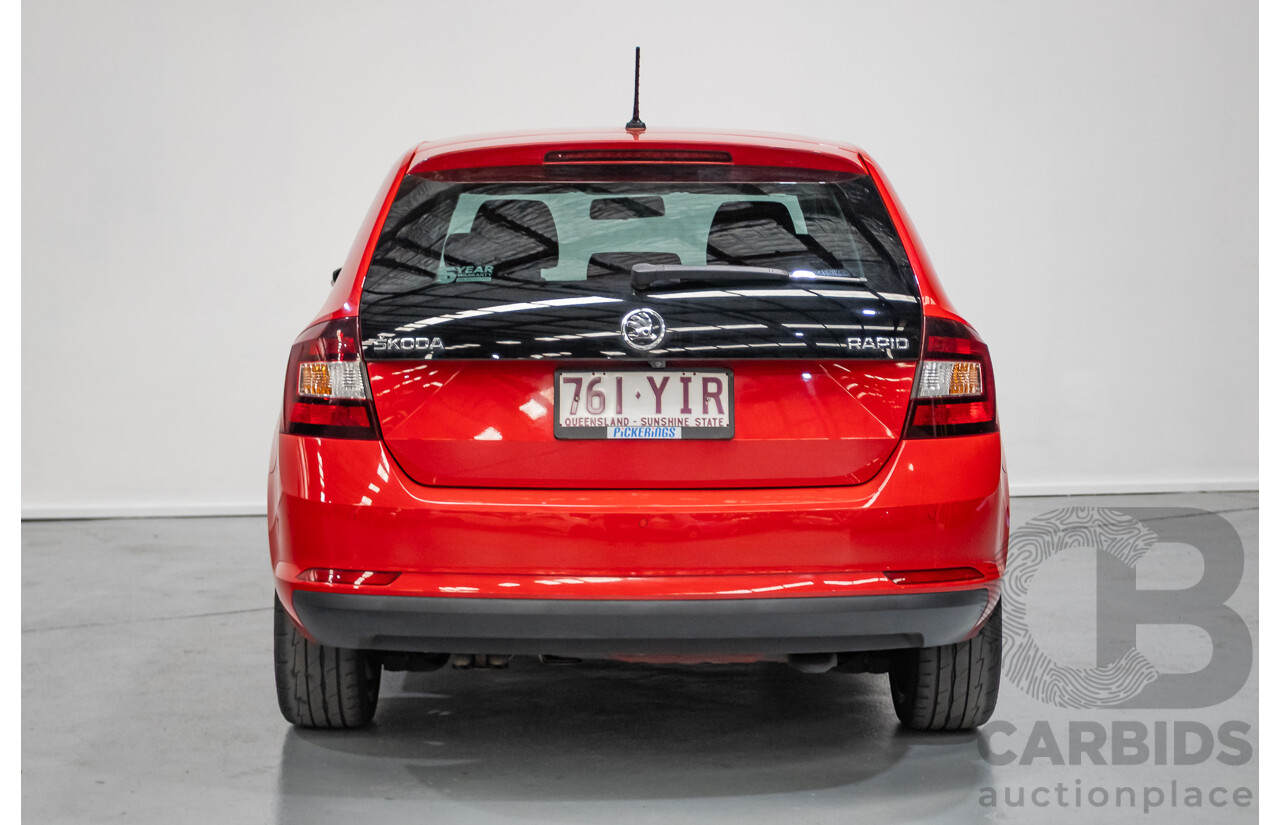 03/2018 Skoda Rapid  92 TSI NH MY18 4D Wagon Corrida Red Turbo 1.4L