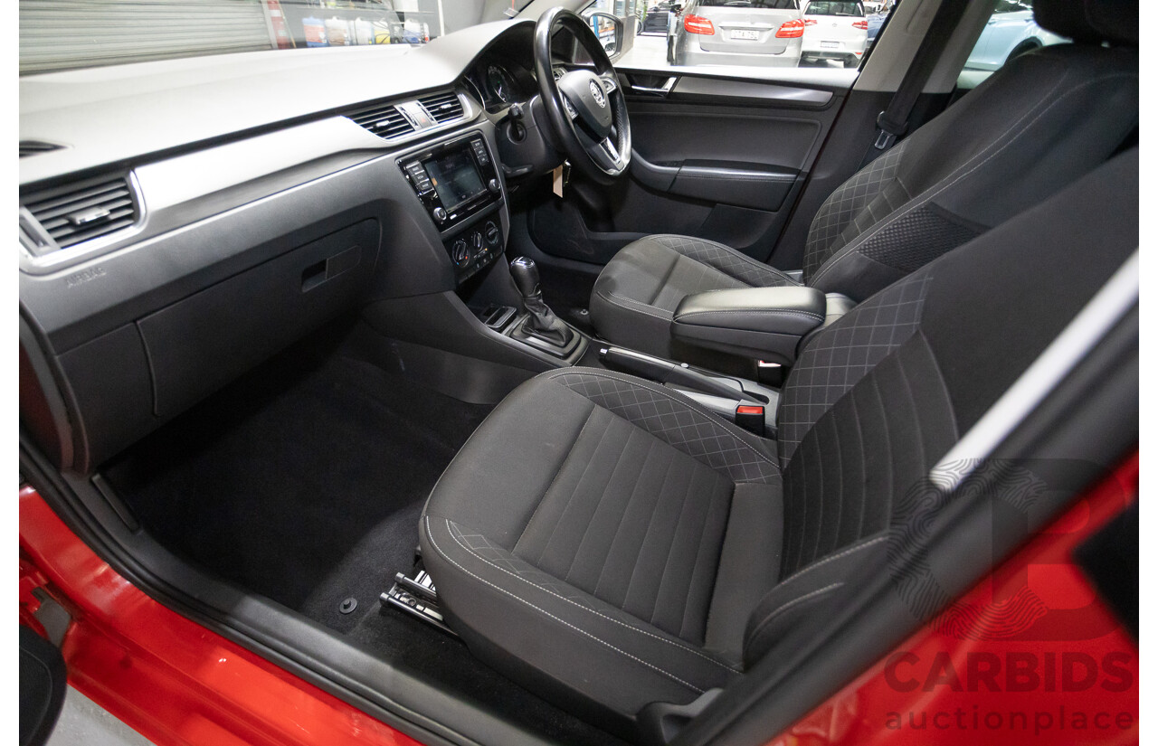 03/2018 Skoda Rapid  92 TSI NH MY18 4D Wagon Corrida Red Turbo 1.4L