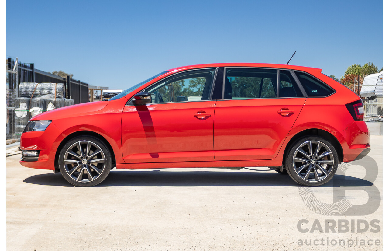 03/2018 Skoda Rapid  92 TSI NH MY18 4D Wagon Corrida Red Turbo 1.4L