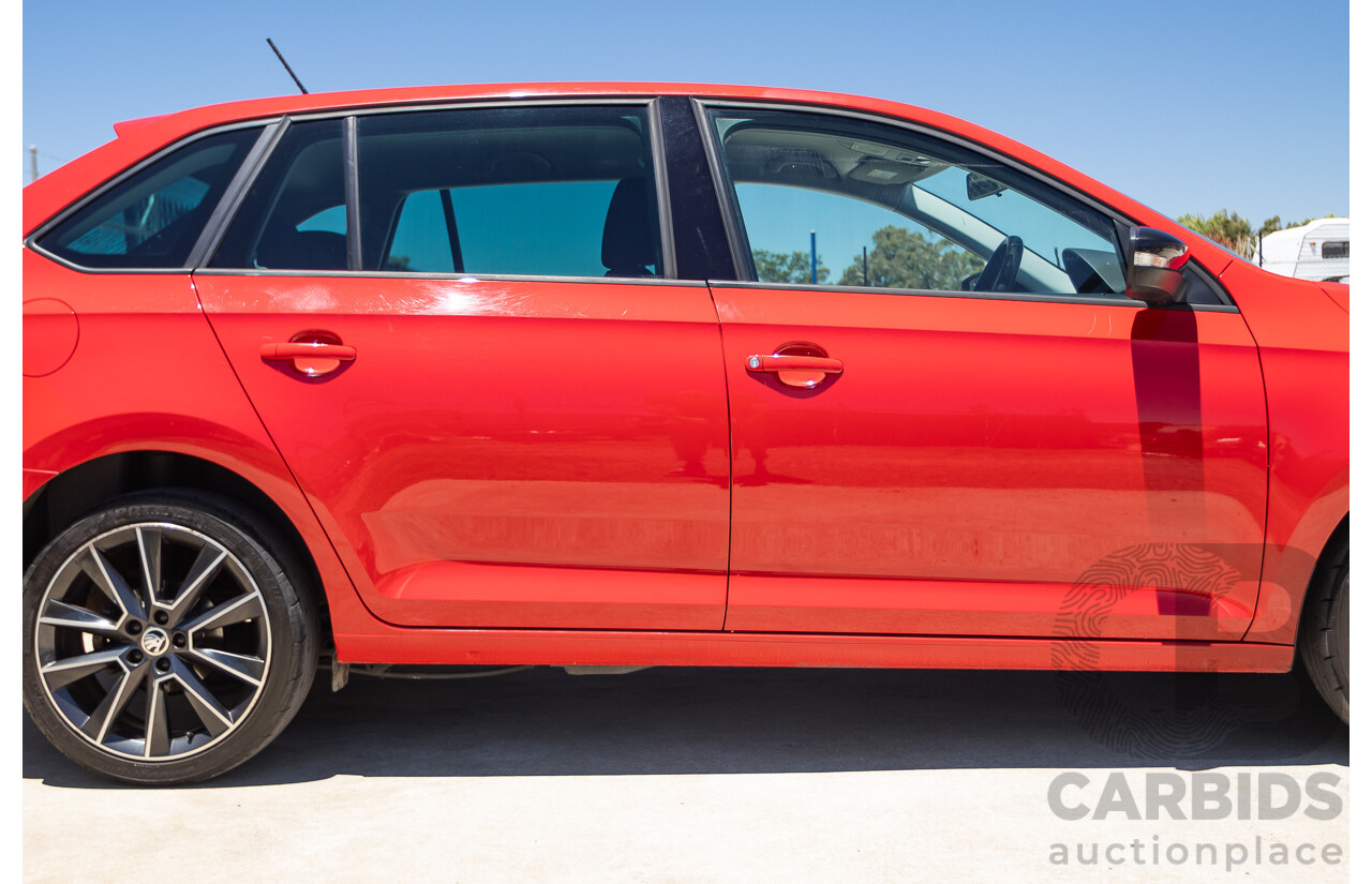 03/2018 Skoda Rapid  92 TSI NH MY18 4D Wagon Corrida Red Turbo 1.4L