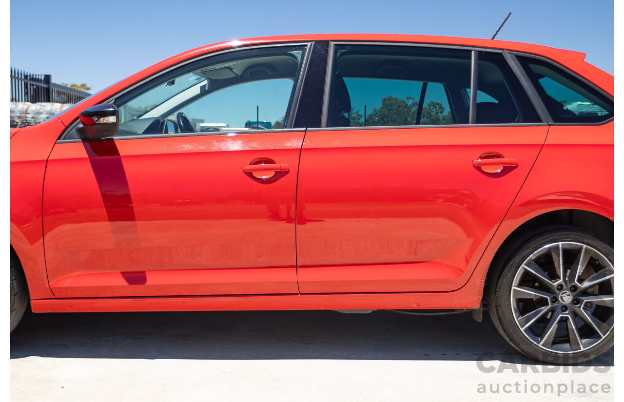 03/2018 Skoda Rapid  92 TSI NH MY18 4D Wagon Corrida Red Turbo 1.4L