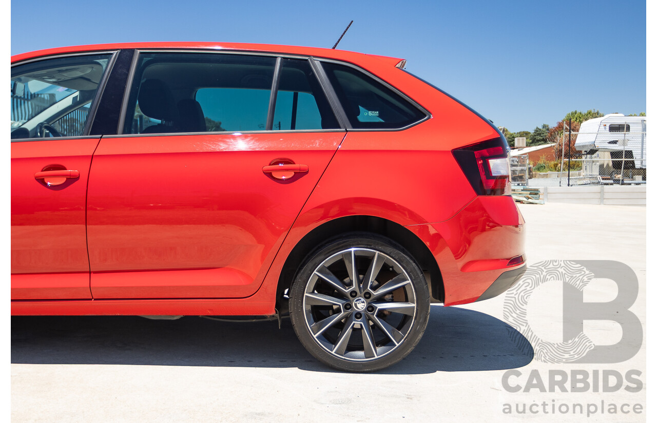 03/2018 Skoda Rapid  92 TSI NH MY18 4D Wagon Corrida Red Turbo 1.4L