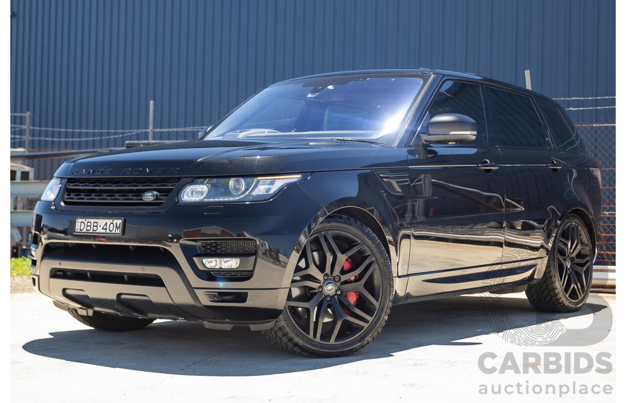 9/2015 Land Rover Range Rover Sport SDV8 HSE Dynamic LW MY16 4d Wagon Santorini Black V8 4.4L