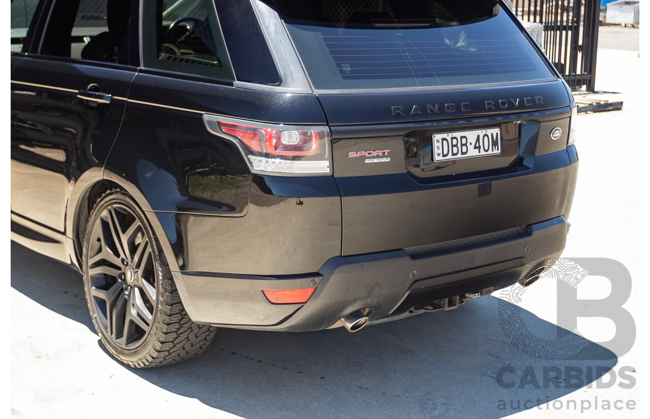 9/2015 Land Rover Range Rover Sport SDV8 HSE Dynamic LW MY16 4d Wagon Santorini Black V8 4.4L