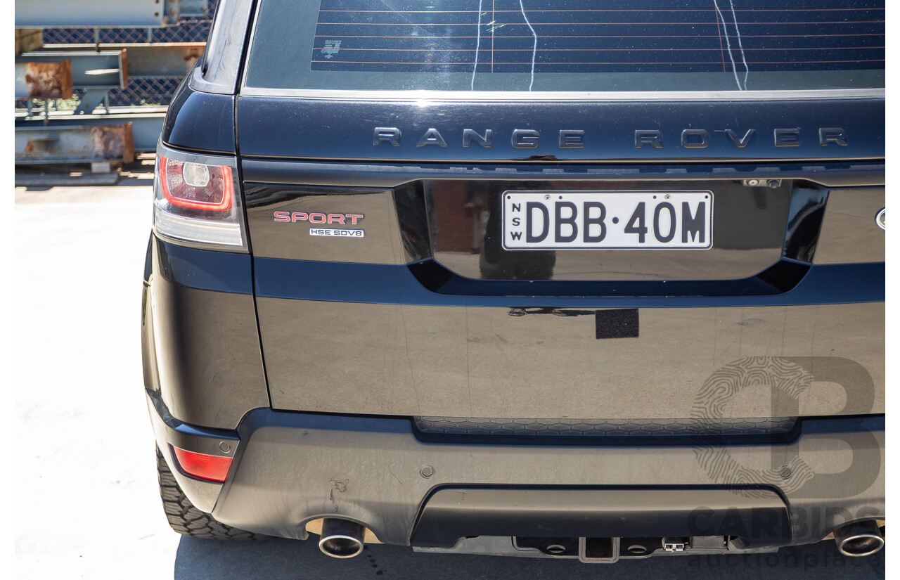 9/2015 Land Rover Range Rover Sport SDV8 HSE Dynamic LW MY16 4d Wagon Santorini Black V8 4.4L