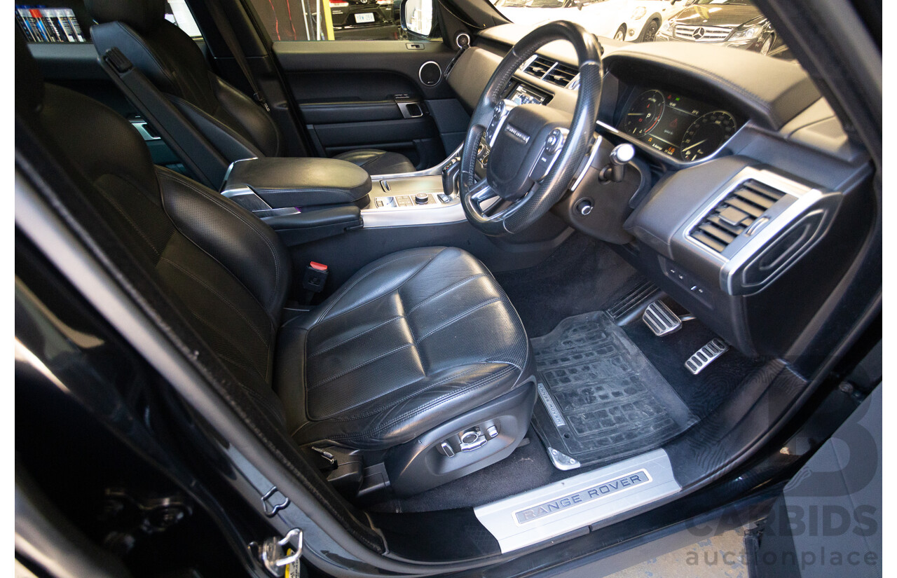 9/2015 Land Rover Range Rover Sport SDV8 HSE Dynamic LW MY16 4d Wagon Santorini Black V8 4.4L