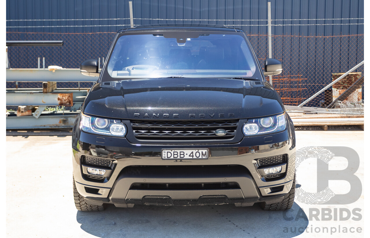 9/2015 Land Rover Range Rover Sport SDV8 HSE Dynamic LW MY16 4d Wagon Santorini Black V8 4.4L