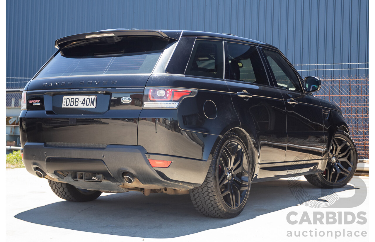 9/2015 Land Rover Range Rover Sport SDV8 HSE Dynamic LW MY16 4d Wagon Santorini Black V8 4.4L