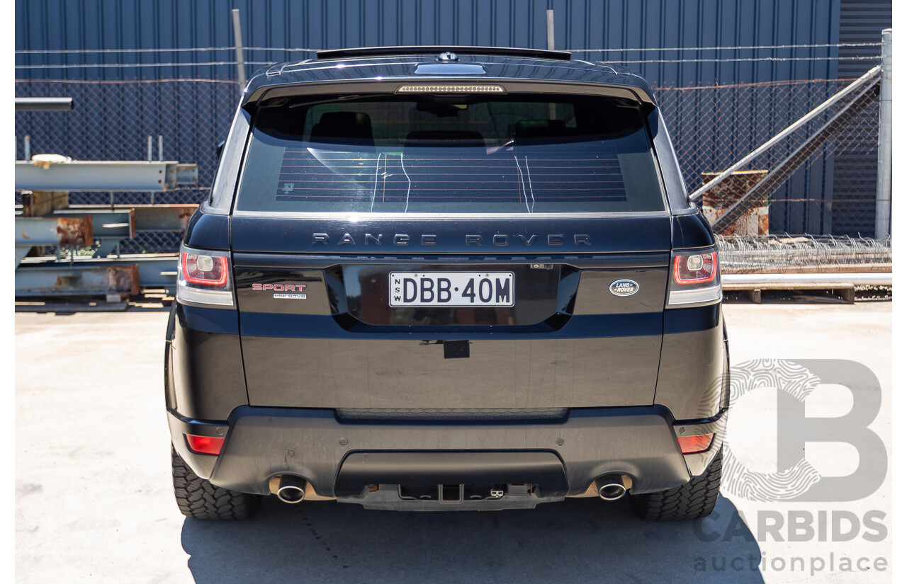 9/2015 Land Rover Range Rover Sport SDV8 HSE Dynamic LW MY16 4d Wagon Santorini Black V8 4.4L