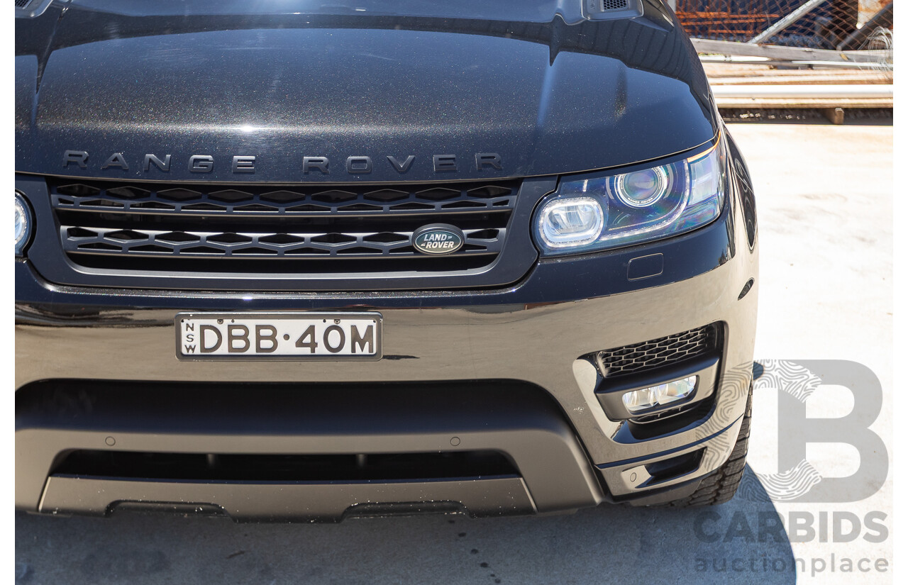 9/2015 Land Rover Range Rover Sport SDV8 HSE Dynamic LW MY16 4d Wagon Santorini Black V8 4.4L