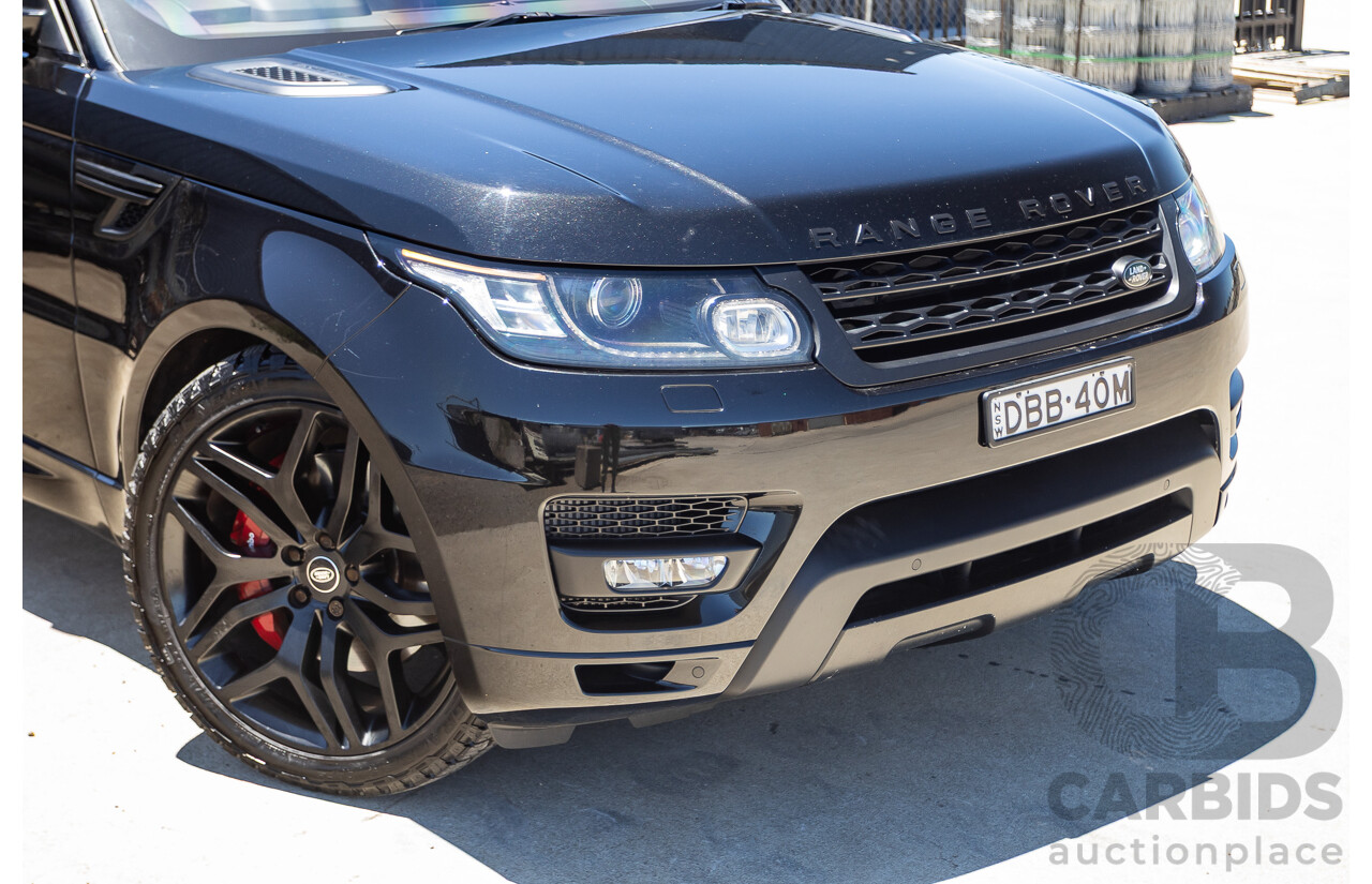 9/2015 Land Rover Range Rover Sport SDV8 HSE Dynamic LW MY16 4d Wagon Santorini Black V8 4.4L