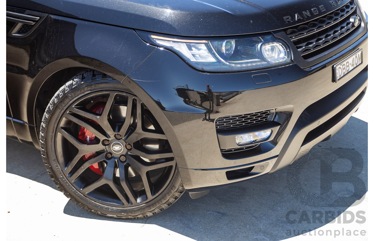 9/2015 Land Rover Range Rover Sport SDV8 HSE Dynamic LW MY16 4d Wagon Santorini Black V8 4.4L