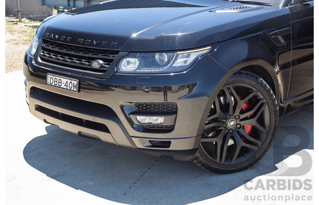 9/2015 Land Rover Range Rover Sport SDV8 HSE Dynamic LW MY16 4d Wagon Santorini Black V8 4.4L