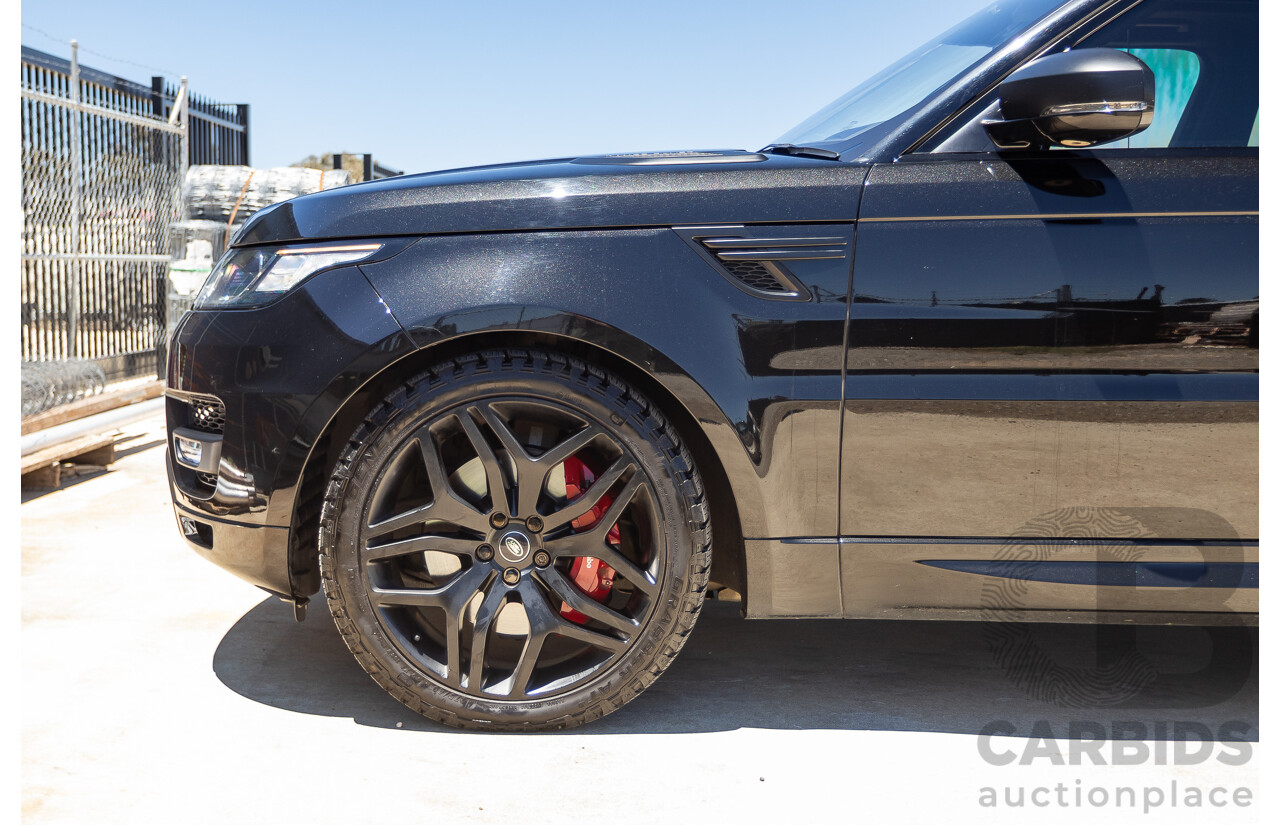 9/2015 Land Rover Range Rover Sport SDV8 HSE Dynamic LW MY16 4d Wagon Santorini Black V8 4.4L