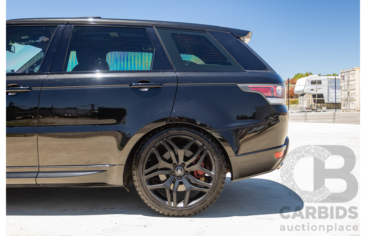9/2015 Land Rover Range Rover Sport SDV8 HSE Dynamic LW MY16 4d Wagon Santorini Black V8 4.4L