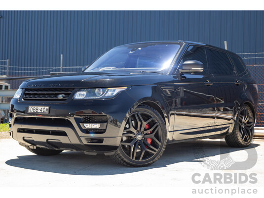 9/2015 Land Rover Range Rover Sport SDV8 HSE Dynamic LW MY16 4d Wagon Santorini Black V8 4.4L