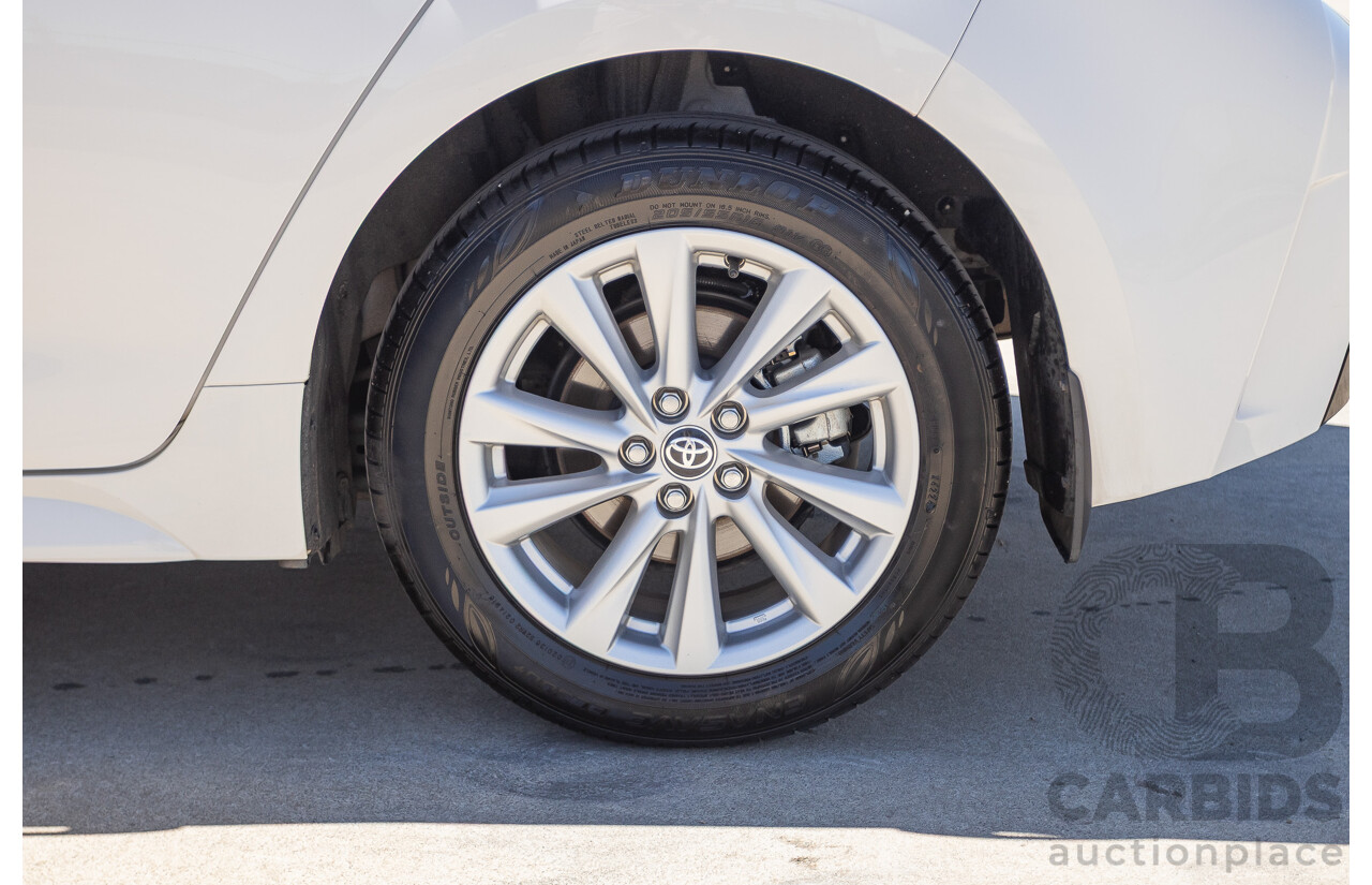 11/2024 Toyota Corolla Ascent Sport Hybrid ZWE219R 5D Hatchback Glacier White 1.8L - 70kw Hybrid
