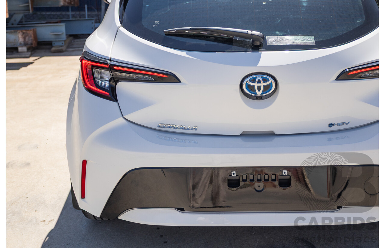 11/2024 Toyota Corolla Ascent Sport Hybrid ZWE219R 5D Hatchback Glacier White 1.8L - 70kw Hybrid