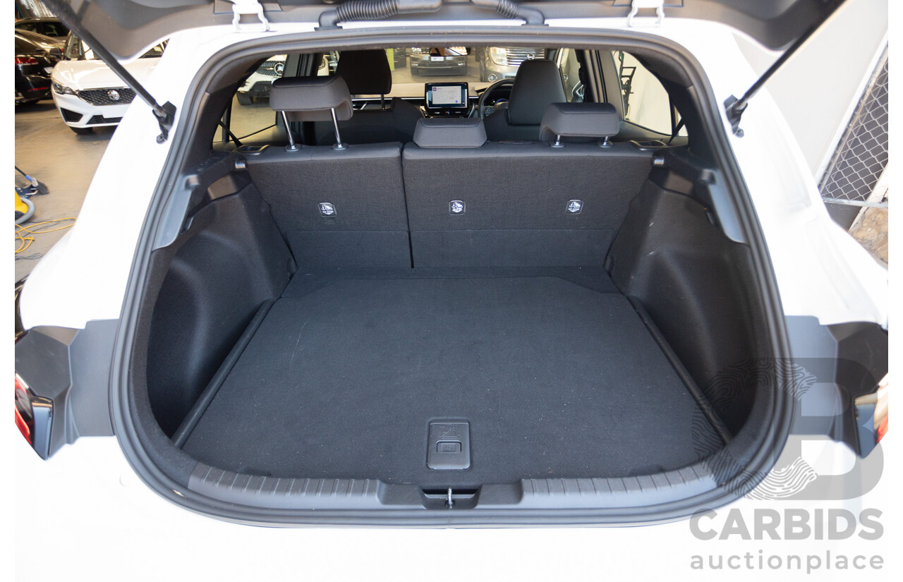 11/2024 Toyota Corolla Ascent Sport Hybrid ZWE219R 5D Hatchback Glacier White 1.8L - 70kw Hybrid