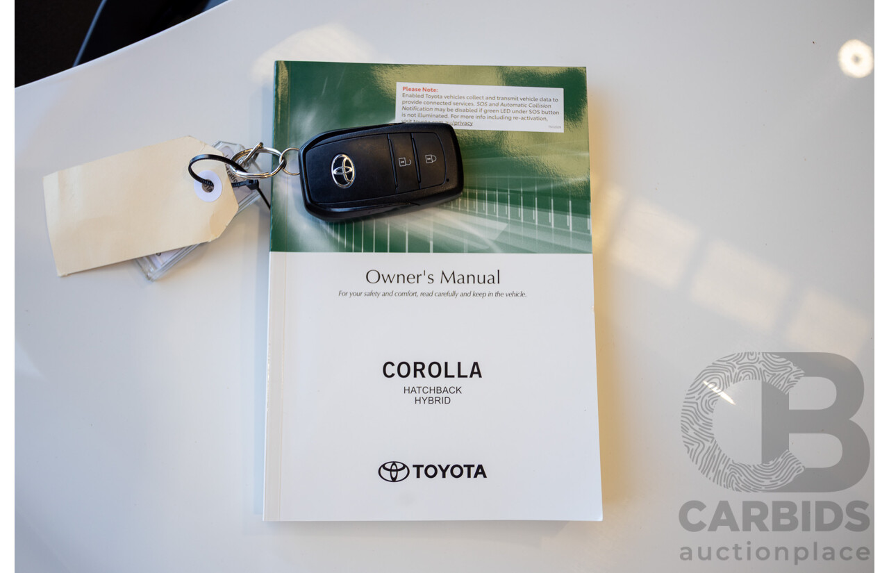 11/2024 Toyota Corolla Ascent Sport Hybrid ZWE219R 5D Hatchback Glacier White 1.8L - 70kw Hybrid