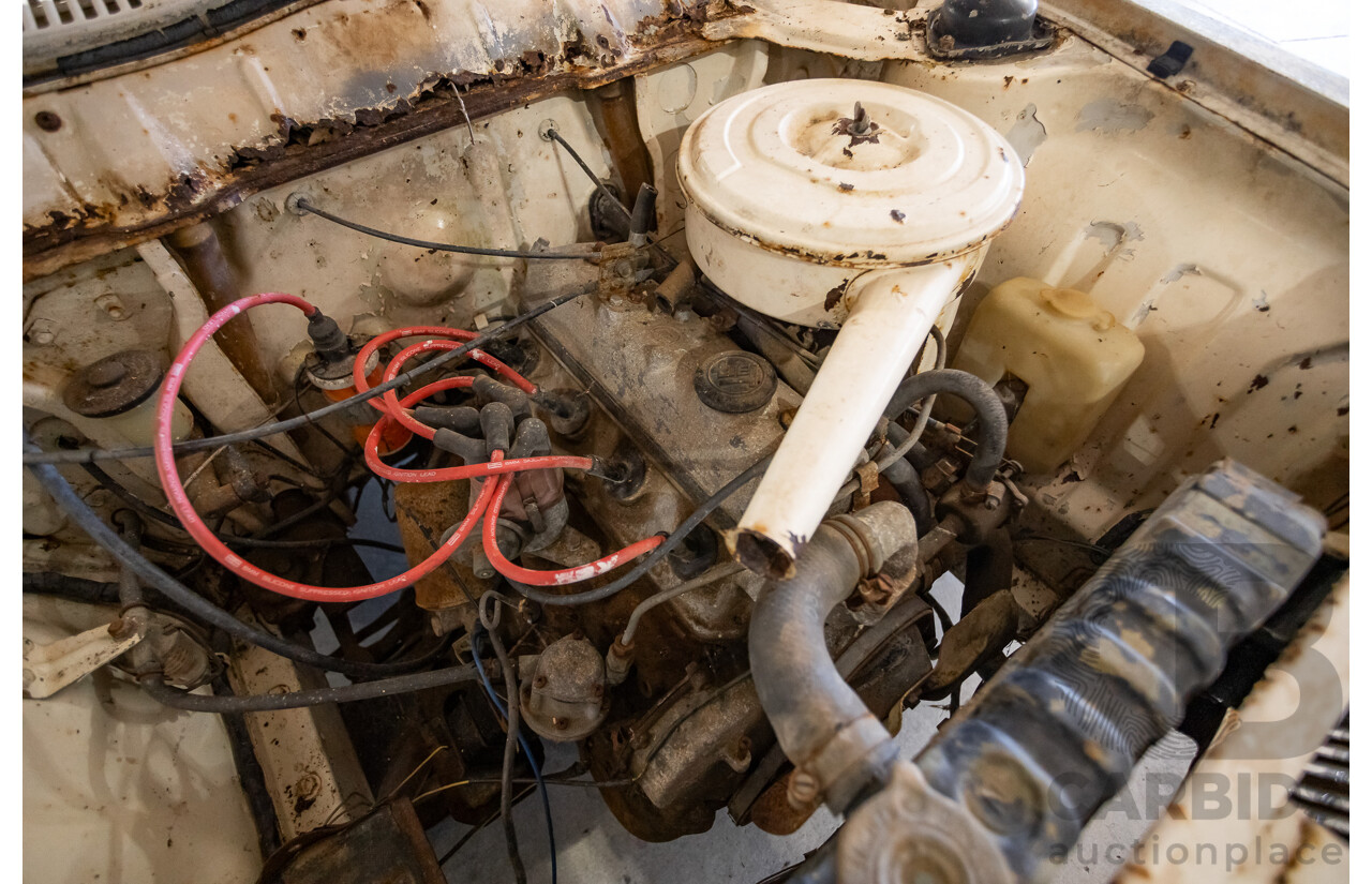 Circa 1969 Toyota Corolla KE16 2d Wagon White 1.1L